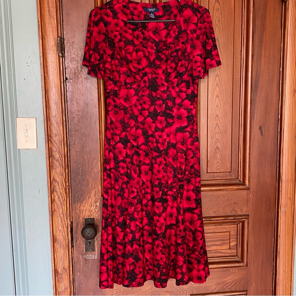2000s Chaps Floral Dress